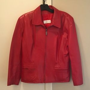 Vericci Red Leather Jacket